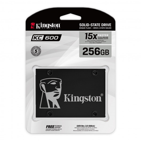 SSD KINGSTON KC600 256GB/2.5''/SATA 3/crna