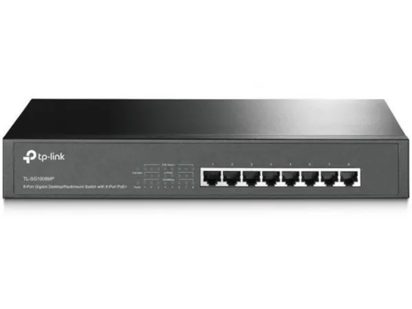 Switch TP-LINK TL-SG1008MP Gigabit/8x RJ45/10/100/1000Mbps/8x PoE+/Rackmount metalno  kućište