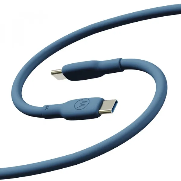  MOTOROLA Silicone 2m Kabl Type C na Type C 5A, Blue  100W
