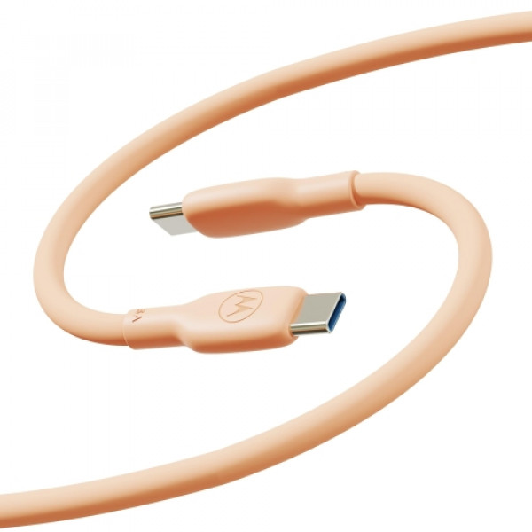  MOTOROLA Silicone 2m Kabl Type C na Type C 5A, Peach Fuzz  100W