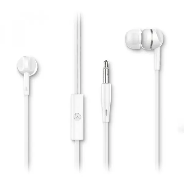  MOTOROLA Earphone EARBUDS 105 sa mikrofonom 3,5mm BELE