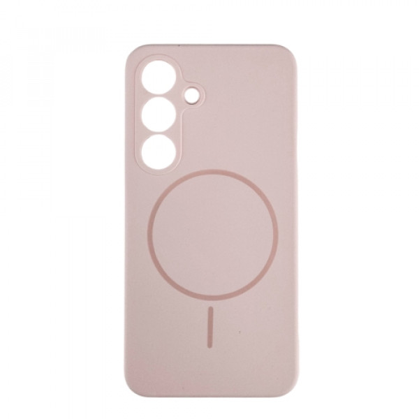 Silikonska futrola Magsafe LUX Samsung S25 PUDER ROZE
