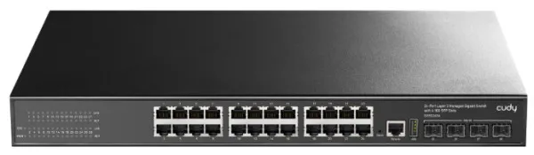 Cudy GS5024S4 24-Port Layer 3 Managed Gigabit Switch with 4 10G SFP Slots