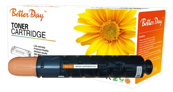 Toner BetterDay C-NPG51/GPR35/EXV33 zam. kaseta za Canon 14.6k (bez cipa)