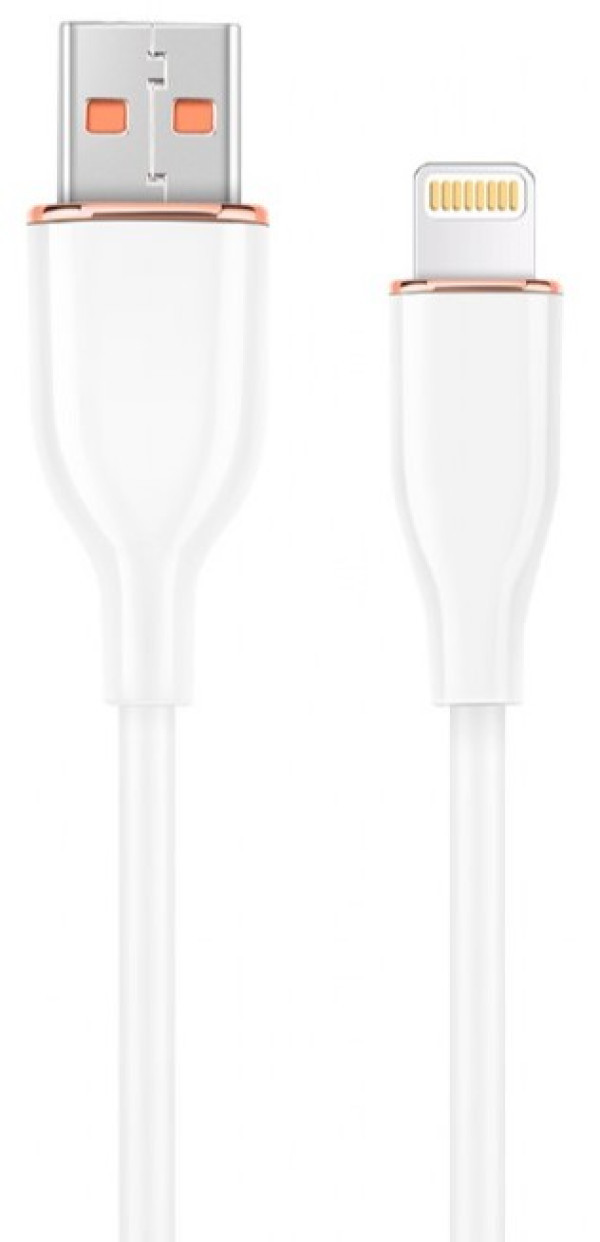 CC-USB2S-AM8PM-1.5M-W Gembird Premium silicon 8-pin cable charging and data cable, 1.5 m, white