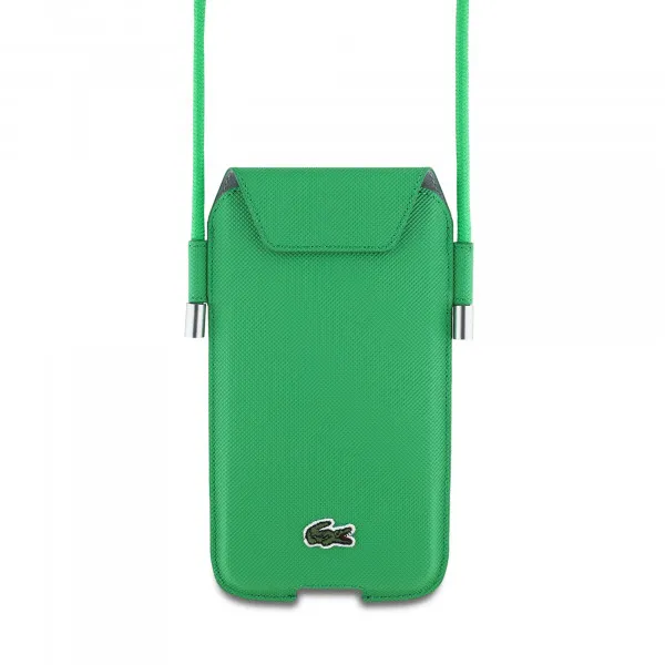 Lacoste torbica za dokumenta i telefon - zelena LCPSP15XPVCN
