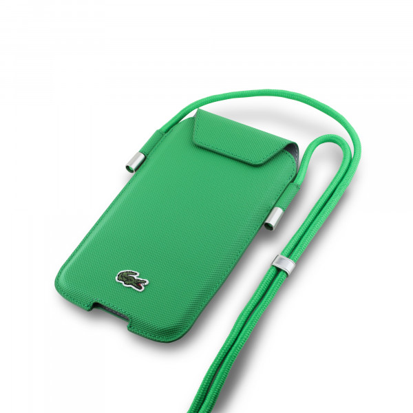 Lacoste torbica za dokumenta i telefon - zelena LCPSP15XPVCN