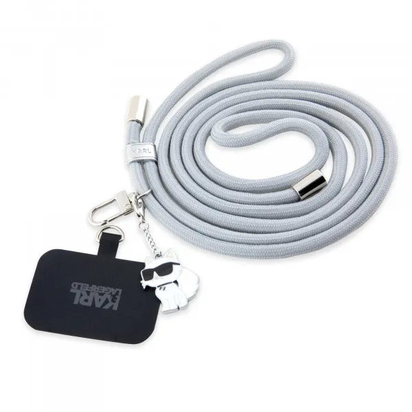 Karl Lagerfeld univerzalna vezica za telefon - siva KLUCNMSCKIG