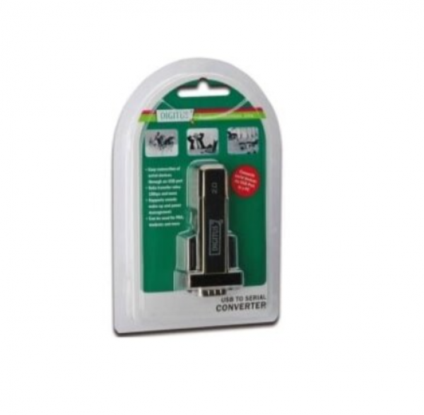 DIGITUS Adapter USB 2.0 tip A (M) - Serijski port (RS-232) 9pin (M) crni DA-70156