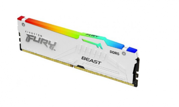 Kingston DDR5 16GB 5200MHz CL40 DIMM FURY Beast White RGB XMP KF552C40BWA-16