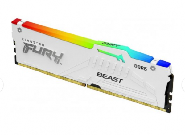 Kingston DDR5 16GB 5600MHz CL40 DIMM FURY Beast White RGB XMP  KF556C40BWA-16