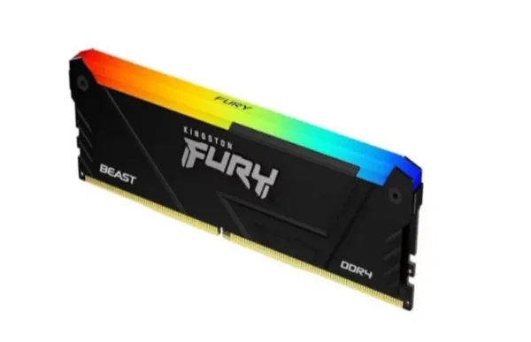 Kingston DDR4 16GB 3200MHz FURY BEAST RGB, Non-ECC UDIMM, CL16 1.35V, 288-Pin 2Rx8, w/RGB Heatsink, XMP ( KF432C16BB12A/16 )