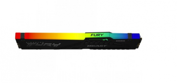 Kingston DDR5 16GB 5200MHz FURY BEAST RGB, Non-ECC UDIMM, CL40 1.25V, 288-Pin 1Rx8, w/RGB Heatsink ( KF552C40BBA-16 )