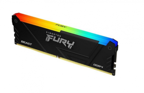 Kingston DDR4 16GB 3600MHz FURY BEAST, Non-ECC UDIMM, CL18 1.35V, 288-Pin 1Rx8, w/Heatsink ( KF436C18BB/16 )