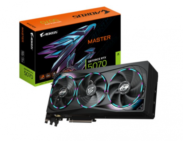 GIGABYTE AORUS GeForce RTX 5070 MASTER 12GB ( GV-N5070AORUS M-12GD )