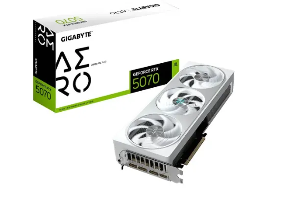GIGABYTE GeForce RTX 5070 AERO OC 12GB ( GV-N5070AERO OC-12GD )