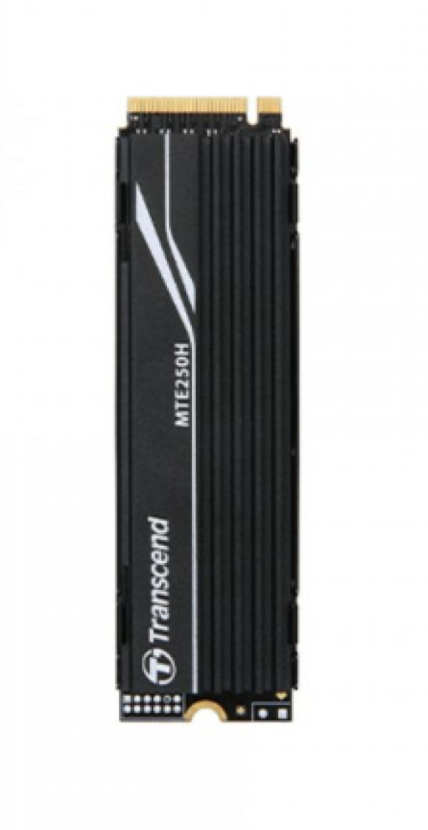 Transcend 2TB, M.2 2280, PCIe Gen4x4, NVMe, 3D TLC, with Dram(Metal Heatsink) ( TS2TMTE250H )