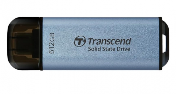 Transcend 512GB, Portable SSD, ESD300C, USB 10Gbps, Type C, Sky Blue ( TS512GESD300C )