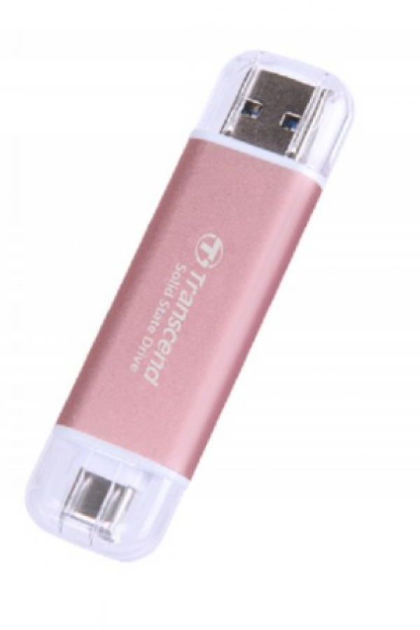 Transcend 1TB, Portable SSD, ESD310P, USB 10Gbps, Type C/A,Pink ( TS1TESD310P )