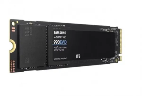 Samsung M.2 NVMe 1TB, 2280, Gen PCIe 4.0x4/5.0x2, 990 EVO Plus, Read up to 7150 MB/s, Write up to 6300 MB/s (single sided) ( MZ-V9S1T0BW )