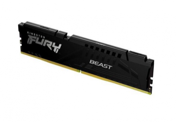 Kingston DDR5 16GB 6000MT/s FURY BEAST, Non-ECC UDIMM, CL36 1.35V, 288-Pin 1Rx8, Black, w/Heatsink, XMP & EXPO ( KF560C36BBE2-16 )