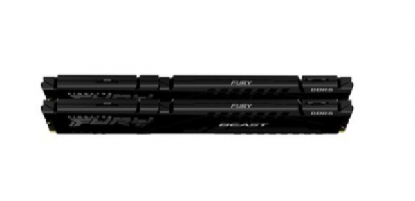 Kingston DDR5 32GB (2x16GB) 5200MT/s FURY BEAST, Non-ECC UDIMM, CL40 1.25V, 288-Pin 1Rx8, Black, Memory Kit, w/Heatsink, XMP ( KF552C40BBK2-32 )