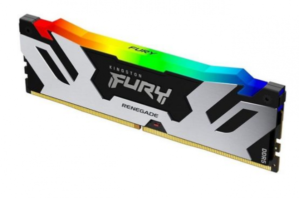 Kingston DDR5 48GB 6400MHz  FURY RENEGADE RGB, Non-ECC UDIMM, CL32 1.4V, 288-pin 2Rx8, Silver/Black, w/RGB Heatsink, XMP ( KF564C32RSA-48 )