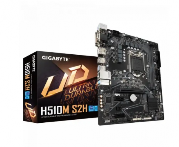 GIGABYTE Intel H510M Ultra Durable Motherboard with 6+2 Phases Digital VRM, PCIe 4.0* Design, Realtek 8118 Gaming LAN, 4 Display Interfaces Support