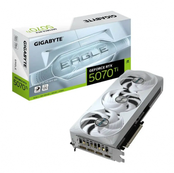 GIGABYTE GeForce RTX 5070 Ti EAGLE OC ICE SFF 16GB ( GV-N507TEAGLEOC ICE-16GD )