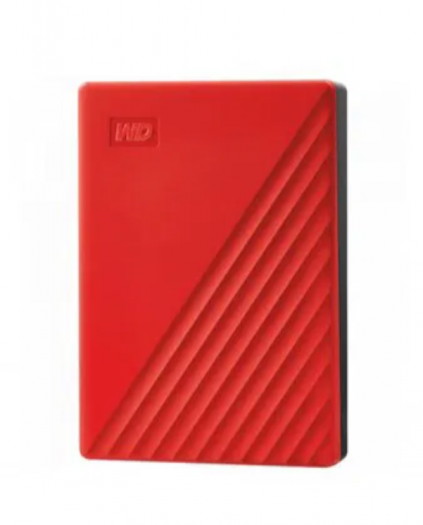 WD External HDD 4TB, USB3.2 Gen 1 (5Gbps), My Passport, Red ( WDBPKJ0040BRD-WESN )