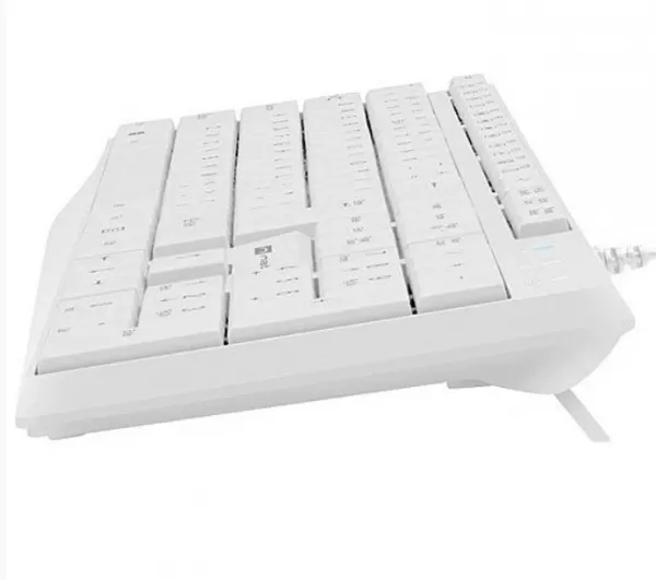 NAUTILUS, Slim Multimedia Keyboard US, Spill Proof, USB, White ( NKL-1951 ) 