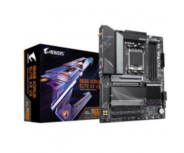 GIGABYTE AM5, AMD B650, 4x DDR5, 1x PCIe 5.0 x4 and 2x PCIe 4.0 x4 M.2 Connectors ( B650 A ELITE AX V2 )