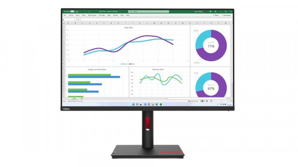 Monitor 31.5 Lenovo ThinkVision T32h-30, 2K/QHD, IPS, 60Hz, 4ms, HDMI, DisplayPort, USB-A, USB-C (63D3GAT1EU)