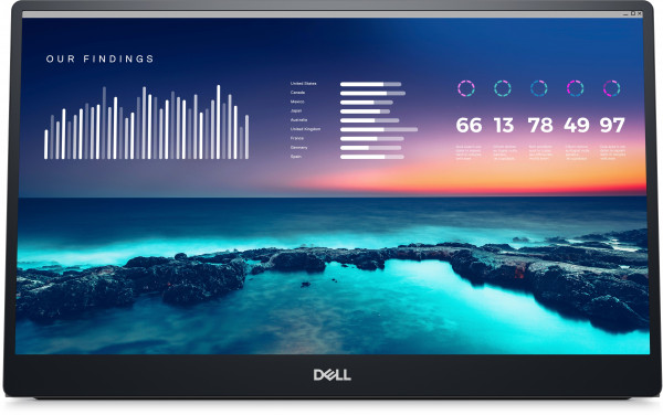 Monitor 14 Dell P1424H, Full HD, IPS, 60Hz, 6ms, USB-C