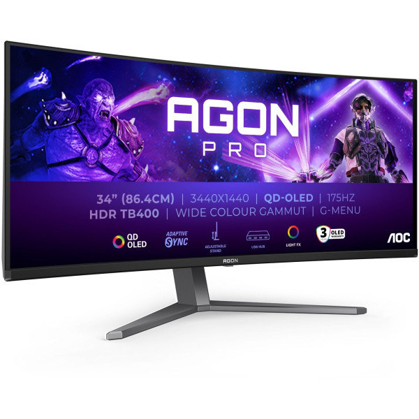 AOC AG346UCD OLED WQHD 175Hz AdaptiveSync Curved