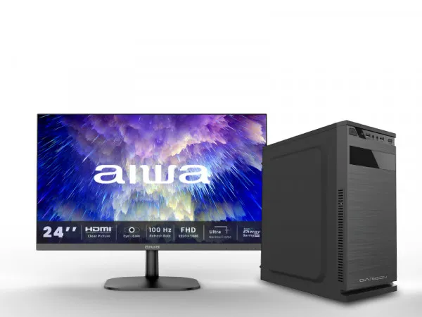 Carbon Business računar Intel i3-10100/8GB/256GB/Win11Pro + Aiwa monitor 24'' MF2405-B