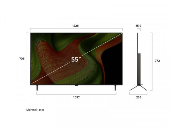 LG OLED55B53LA 4K HDR Smart OLED TV 2025