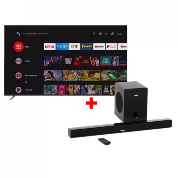 VIVAX A Series 75UHD10K UHD 4K Smart TV + Soundbar SP-7080H