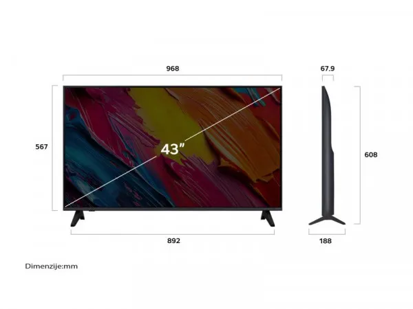 LG 43QNED70A6A QNED 4K UHD Smart TV 2025