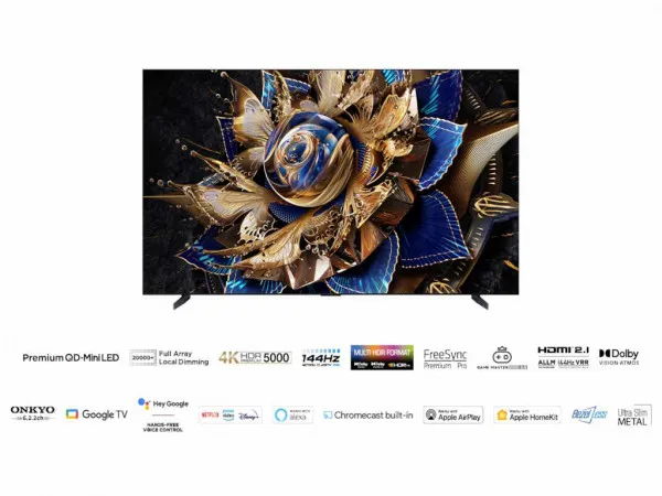 TCL Televizor 115X955Max/MiniLED/115''/4K/144Hz/Google TV/crna