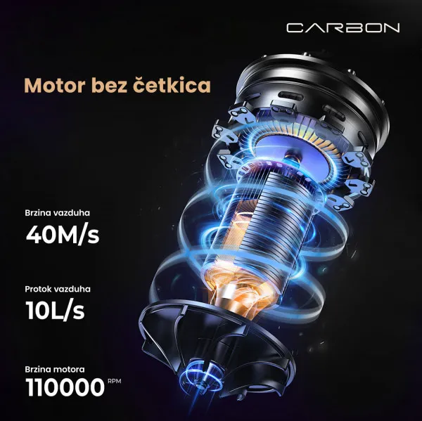 Carbon 8 u 1 Multifunkcionalni stajler za kosu M8