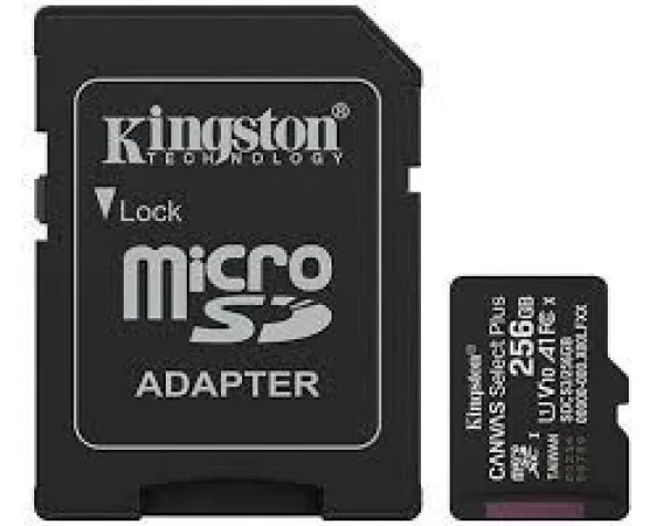 KINGSTON Memorijska kartica U1 V10 SDXC 256GB Canvas Select Plus G3 150R SDCS3/256GB + adapter