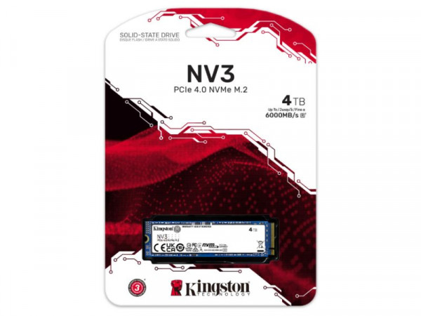 KINGSTON 4TB M.2 2280 NVMe SNV3S/4000G series NV3 SSD