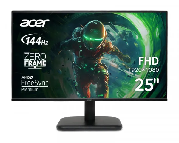 ACER 24.5 inča EK251QP6BI FHD 1920x1080 IPS 144 Hz gaming monitor