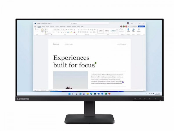 LENOVO L24-4e (Raven Black) Full HD IPS, HDMI, VGA, VESA (68C2KAC1EU)