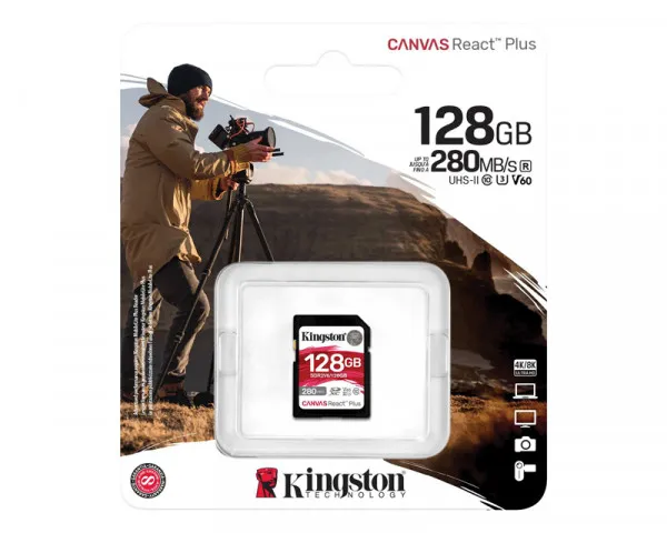 KINGSTON Memorijska kartica SDR2V6128GB 128GB SDXC UHS-II 280R150W U3 V60 