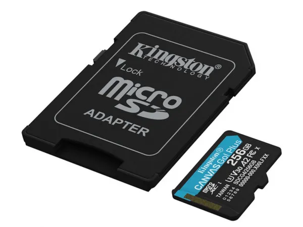Memorije kartice KINGSTON SDCG4/256GB/Canvas Go! Plus/microSD/200/160MB/s/+adapter