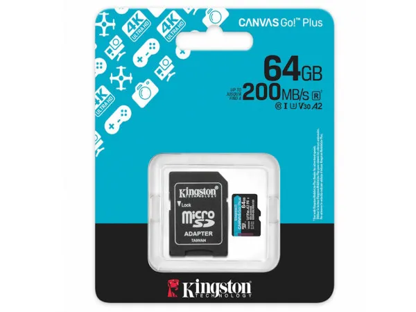 Memorije kartice KINGSTON SDCG4/64GB/Canvas Go! Plus/microSD/200/100MB/s/+adapter