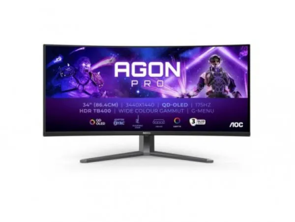 AOC AG346UCD OLED WQHD 175Hz AdaptiveSync Curved