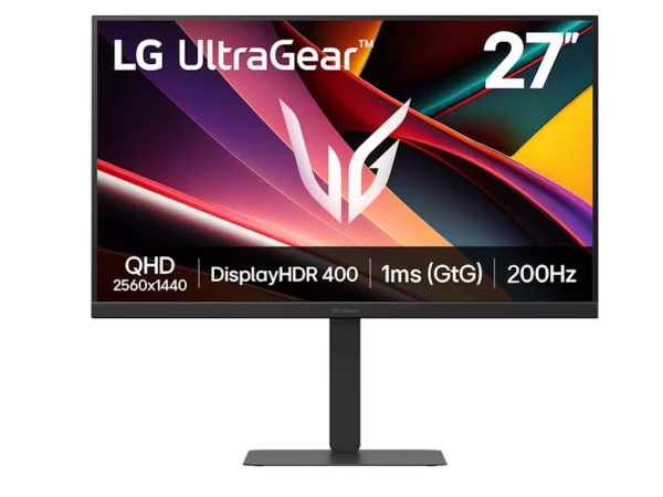 Monitor LG 27G610A-B 27''/IPS/2560x1440/200Hz/1ms GTG/HDMIx2,DP/AMD Freesync/VESA/crna